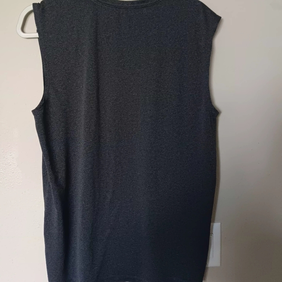Puma Black Sleeveless Athletic Tank with White Logo - Picture 2 of 11